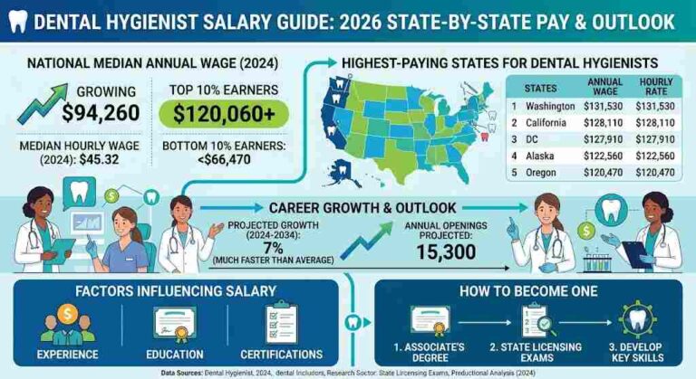 Dental Hygienist Salary Guide: 2026 State-by-State Pay & Outlook