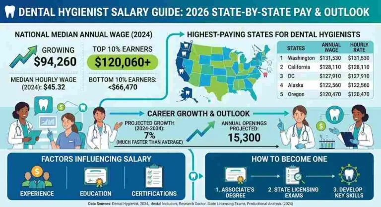 Dental Hygienist Salary Guide: 2026 State-by-State Pay & Outlook