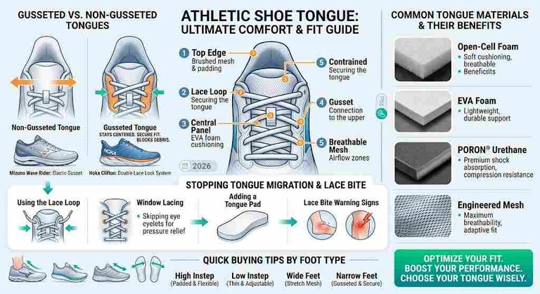 Athletic Shoe Tongue