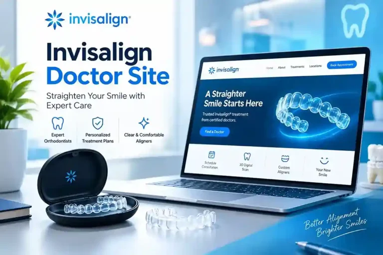 Invisalign Doctor Site with modern dental website and clear aligners